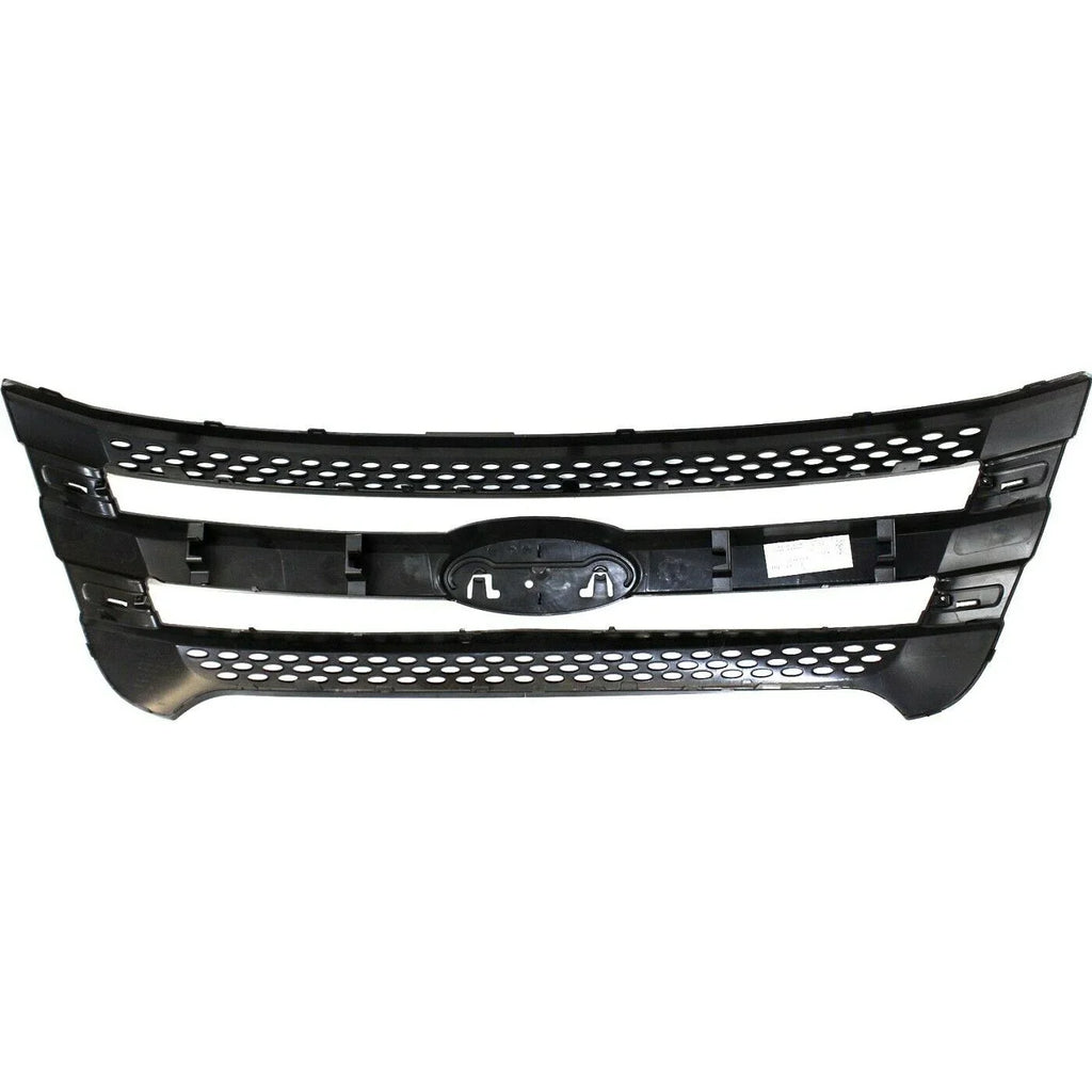 Black For 2013-2015 Police Interceptor Grille Explorer Utility Ford 2011-2015