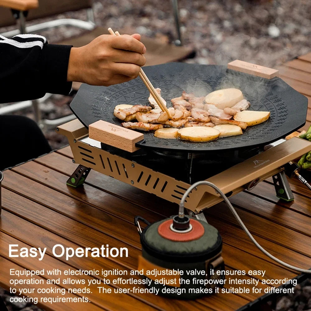 Storage Cooking, Portable Outdoor and Hiking Camping Walmeck for Stove 3-Core and with High Connecting Adjustable - Furnace, Hose Designed Picnic Bag Gases Valve Camping,