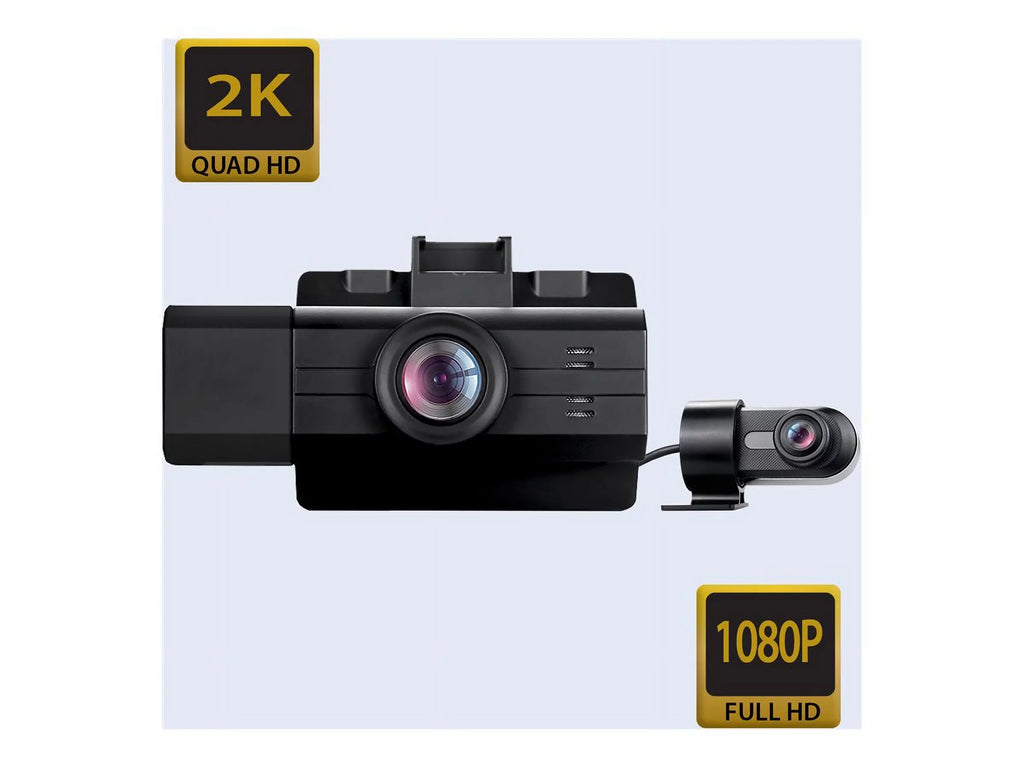 2K View, with Cam Edition myGEKOgear Front Rear by - Wide Dash Pro G-Sensor 3-Channel View GOSP32G Scout Angle Cabin Surveillance Adesso View, -