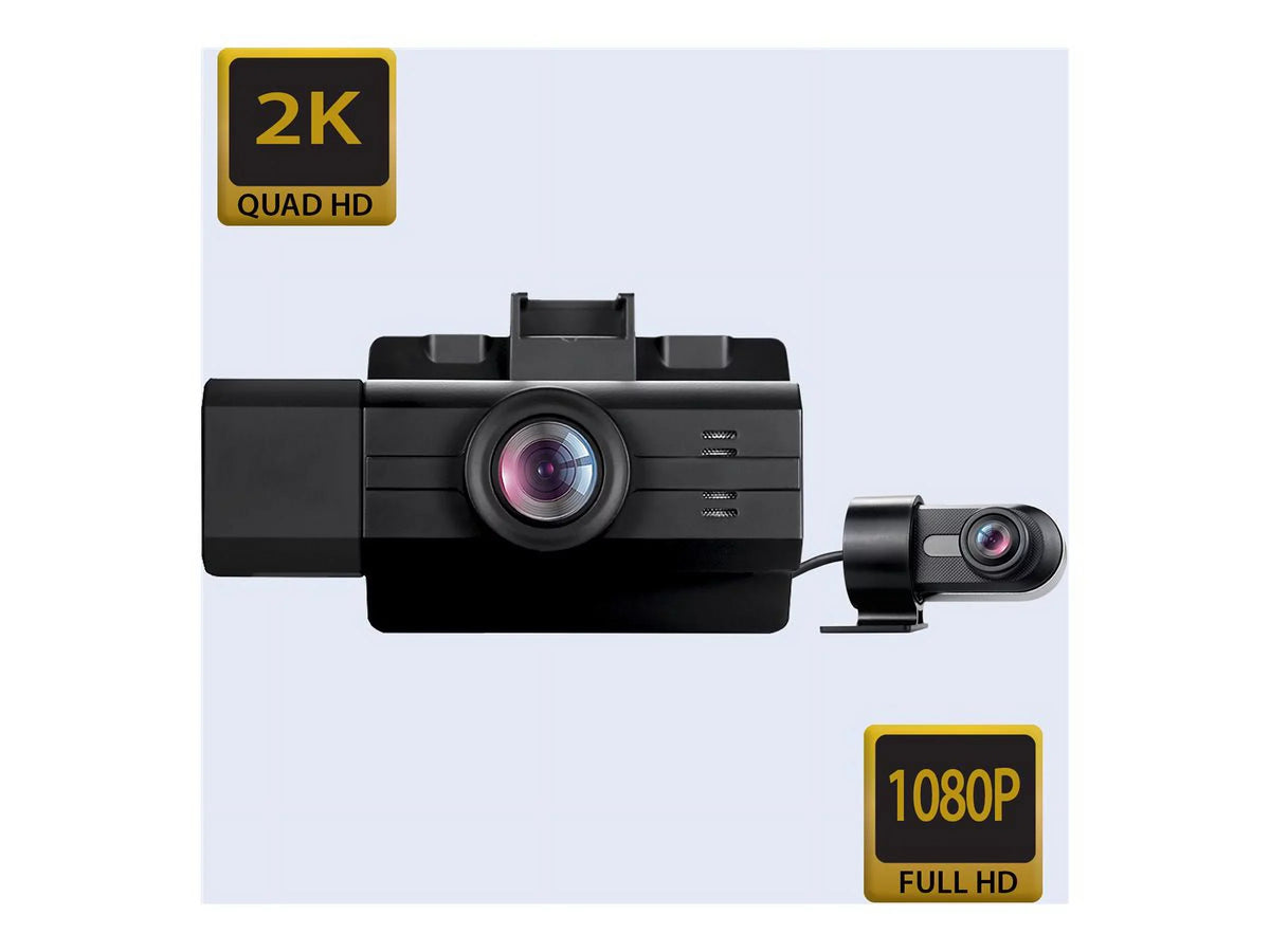 2K View, with Cam Edition myGEKOgear Front Rear by - Wide Dash Pro G-Sensor 3-Channel View GOSP32G Scout Angle Cabin Surveillance Adesso View, -