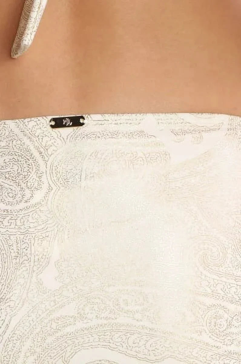 8 Polo Bikini Bottom, Lauren Ralph GOLD US Swim