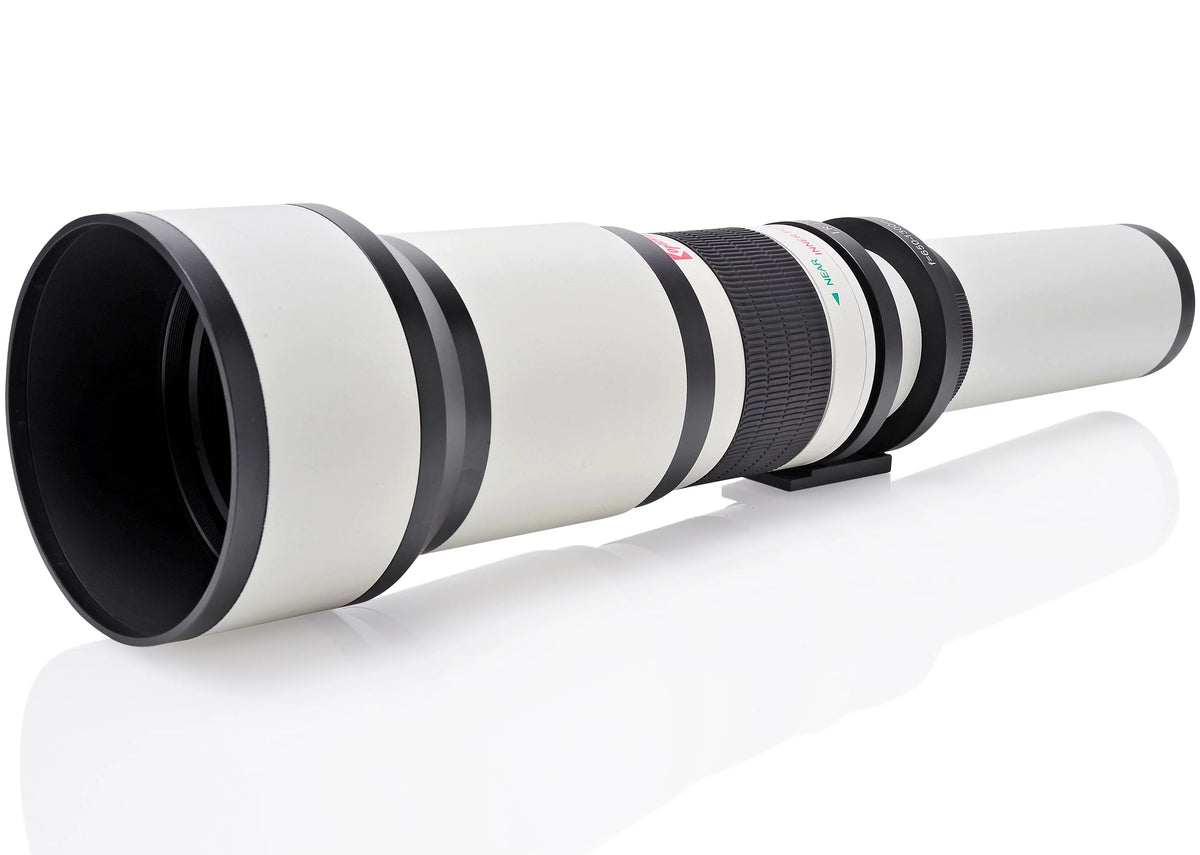 A900, Lens A700, A550, 650-1300mm UV Sony for A68, f/8 (with A55, Alpha Opteka A33, Cameras 1300-2600mm) 2x- + A580, SLR A99 A77, A560, Digital II, A99, A35, A57, A37, A65, Manual A390 Telephoto A58,