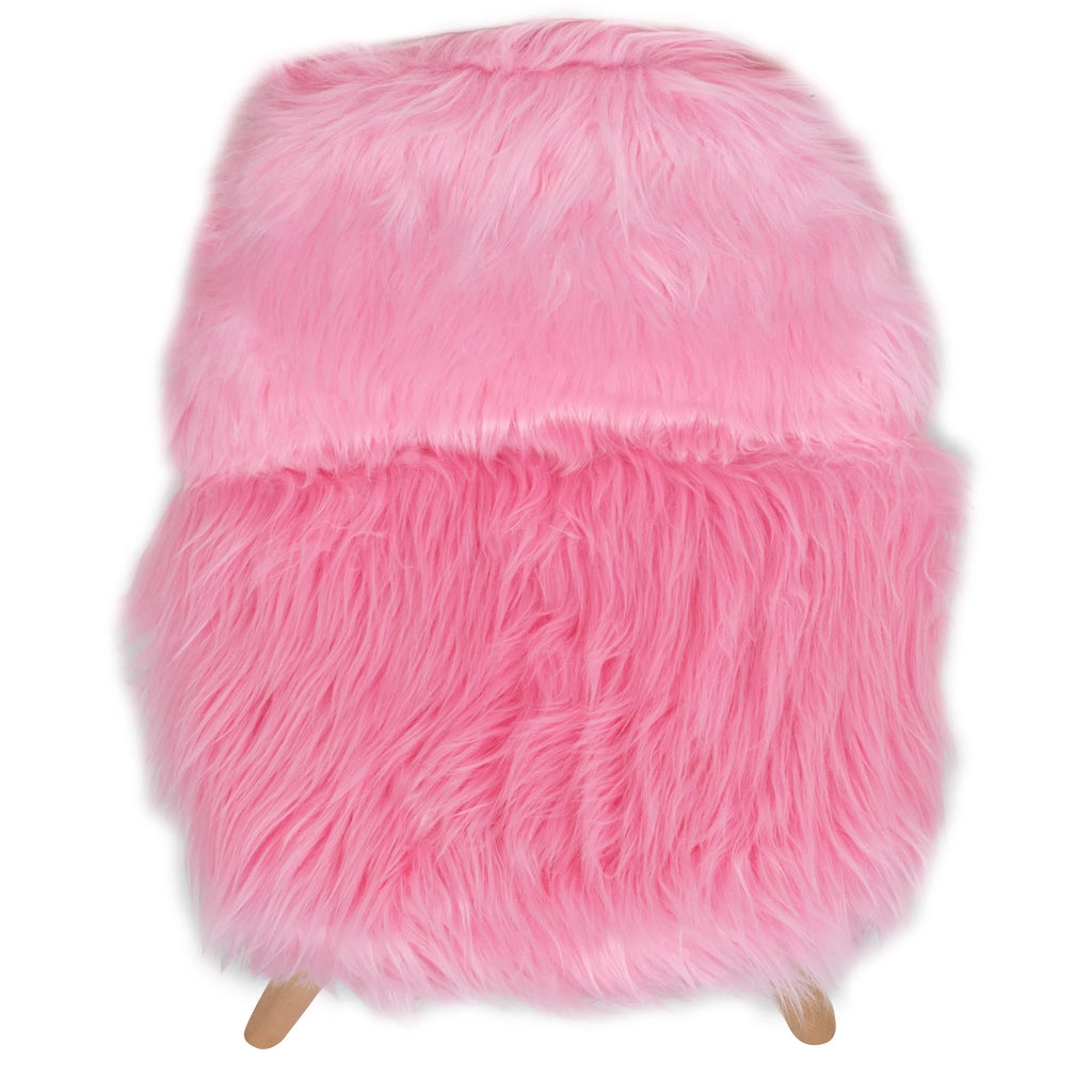 Pink Chair, Flash Accent Light Furniture Cody Shaggy Kids Dog