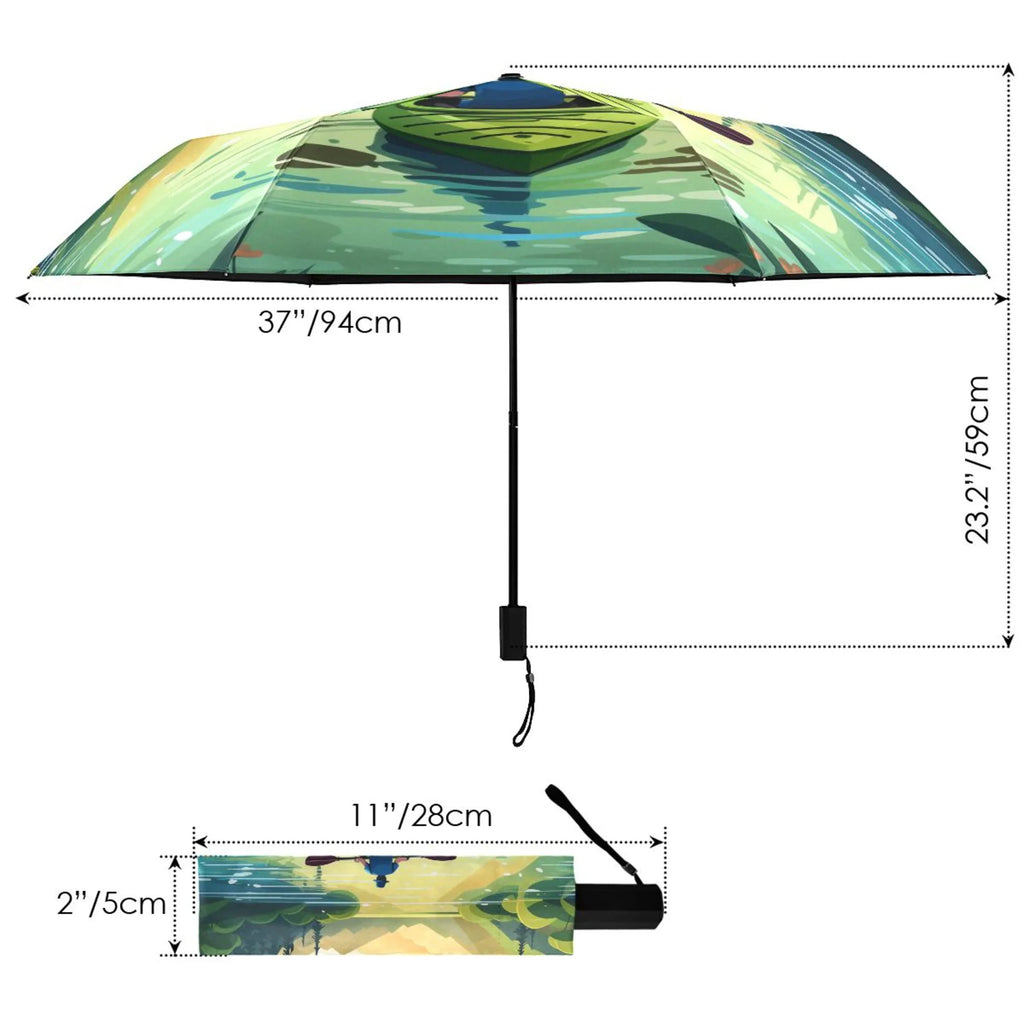 Boating- Size - Rain Compact for Landscape Umbrella Travel Folding 50+ Packable UPF Arc Boating To Umbrella 101 Lightweight Windproof