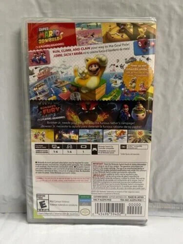 Super Brand Bowser's 3D Fury + Switch New World Mario Game