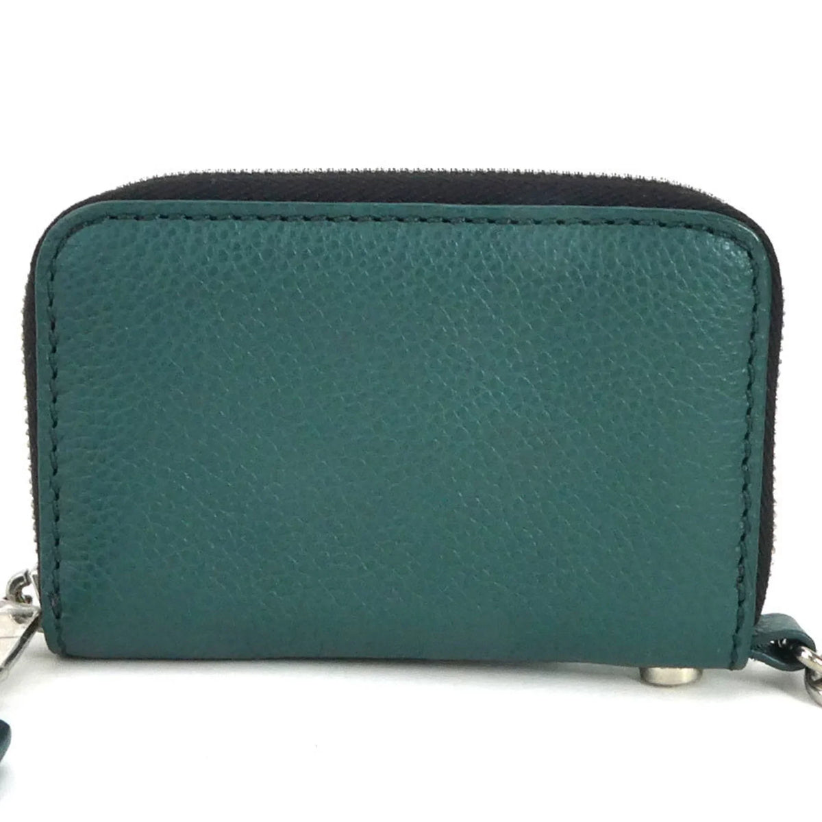 Burberry Pre-Owned leather green metal BURBERRY case coin (Good) men's /