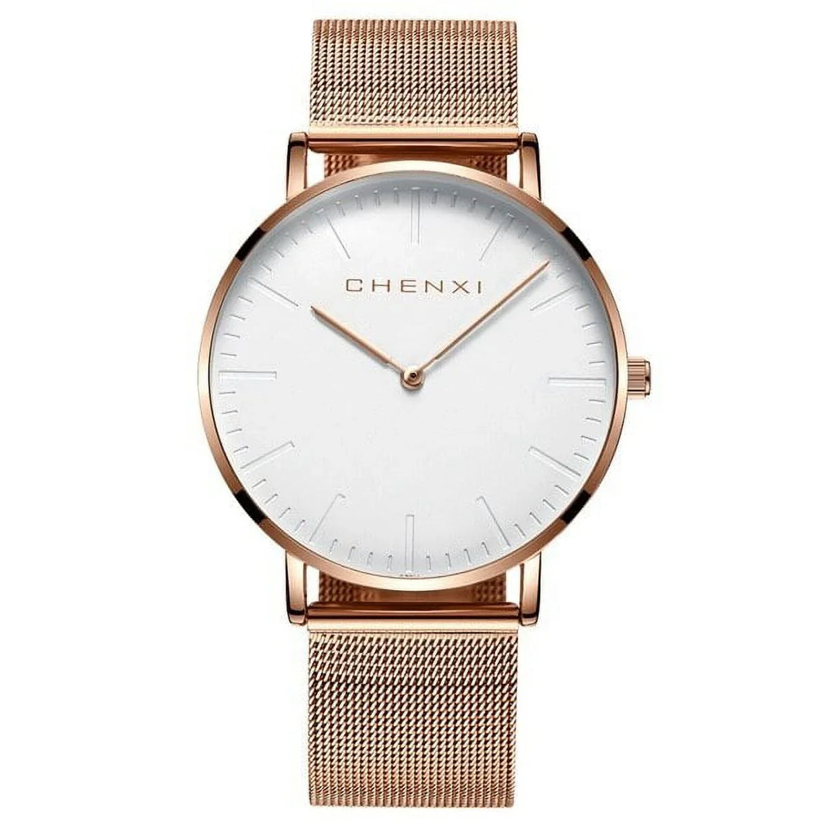 gold Fashion Rose Lover Ladies Watch thin Men Luxury Watches CHENXI Ultra Quartz Dress Woman Watch Elegant Brand Waterproof Top