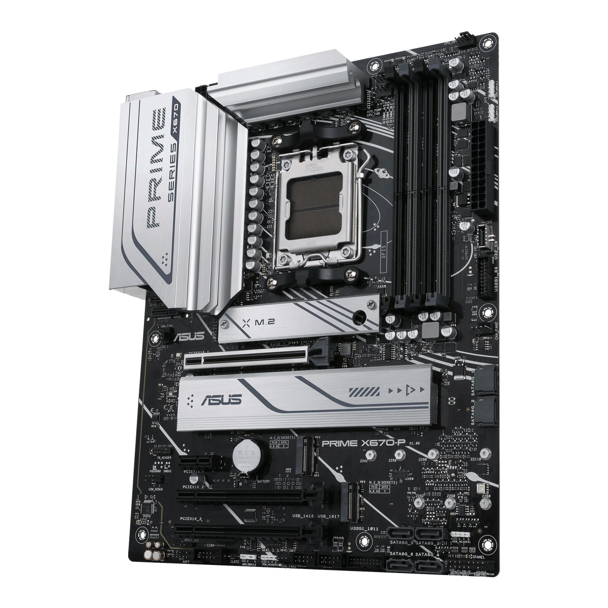USB4 Gen Header, 2x2 Motherboard 3xM.2 7000 3.2 Type-C, and 1718) (LGA 2.5Gb ASUS Slots, AM5 Prime (DDR5, Ethernet) USB Socket Ryzen ATX X670-P
