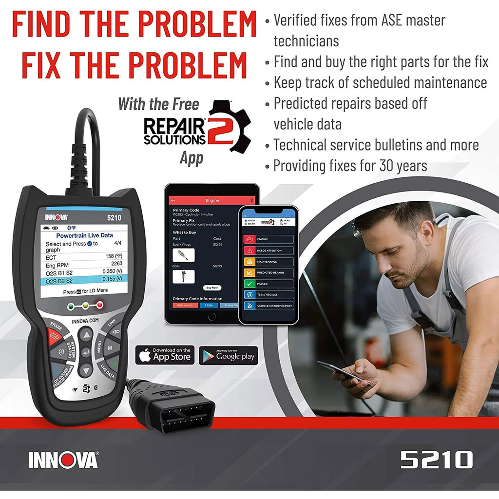 Diagnostic CarScan 5210 Advisor Reader Automotive Tool Code INNOVA Bluetooth