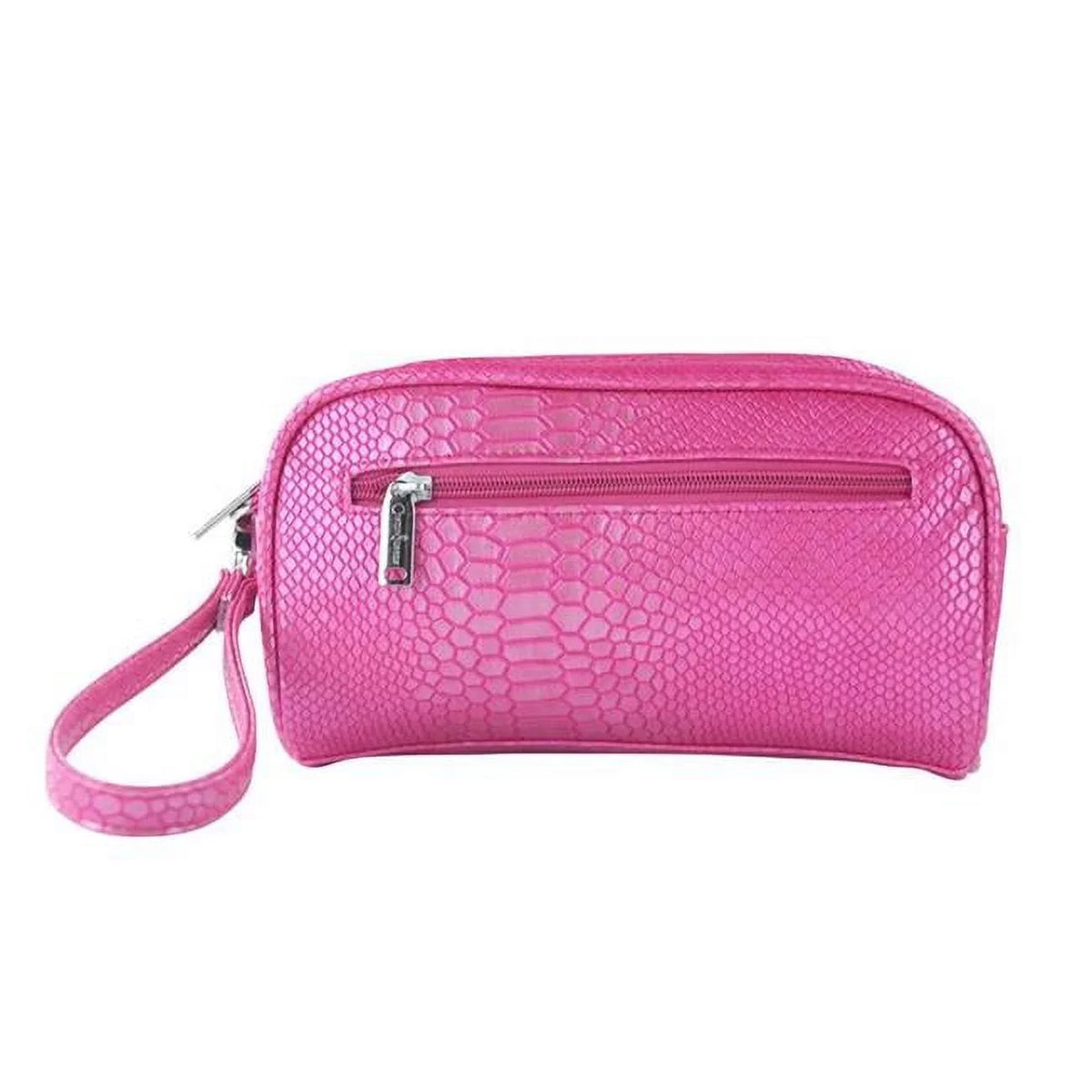 Wristlet, with Gift Cosmetics Picnic Removable Bags Margarita-Insulated Pink 7666-PK Reptilian