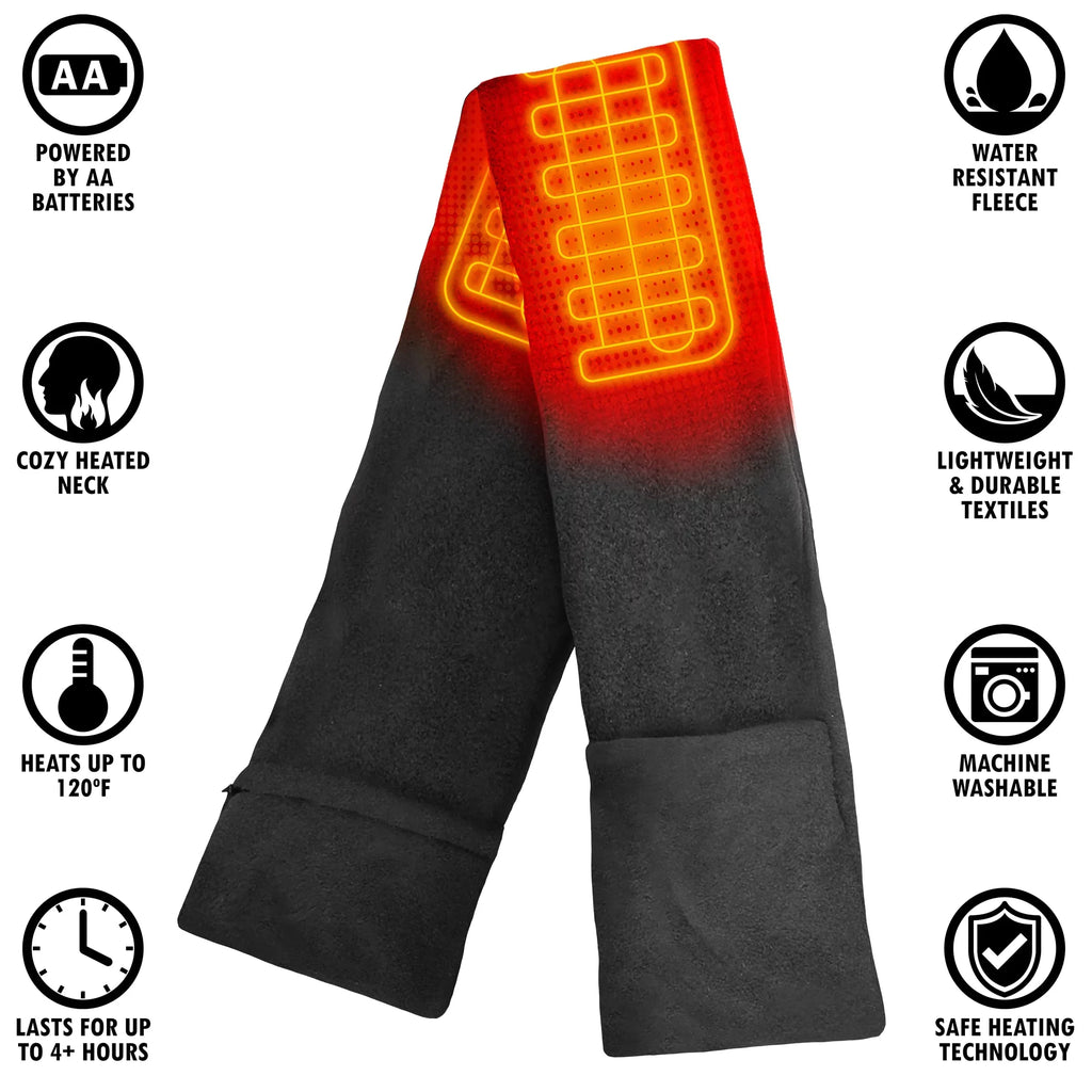 Grey One AA Battery ActionHeat Size - Heated Scarf -