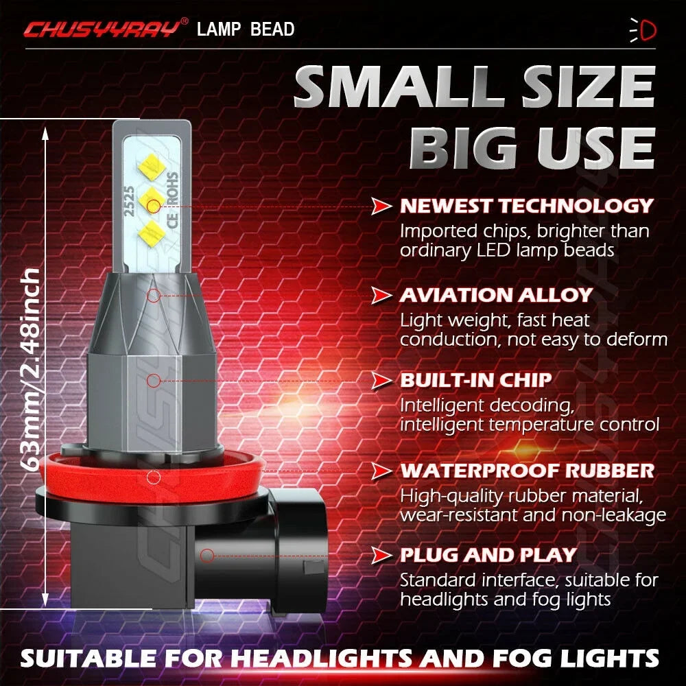 Light 2018 Nissan 4Pc Headlight LED Bulbs Fog + For 2005-2017 - Frontier Hi-Low