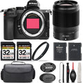 Storage + Backup UV Version - 64GB Lens Nikon Mirrorless + Extra Kit Battery with f/1.8 + International 35mm + Z5 S + Filter Case Cleaning