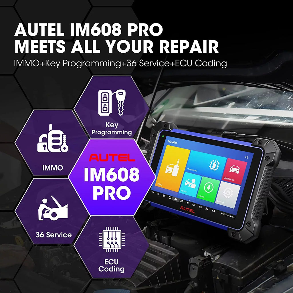 Car APB112, MaxiIM 2 Autel Pro Scan & Automotive Tool, Pro Key Programmer, Diagnostic Fob with Programming G-BOX2 IM608 XP400 Update Year IMKPA Free Key Kit,