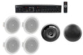 Restaurant/Bar/Cafe JBL 4" House+(4) Background of Black Speakers+Amp 6.5" Front