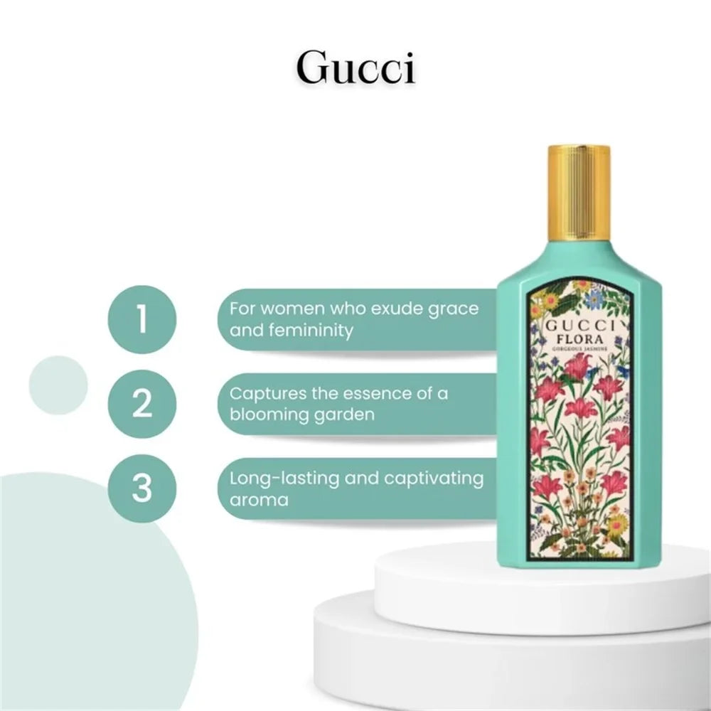 Gu_cci_ EDP Flora oz/100ml Jasmine Gorgeous Spray 3.3
