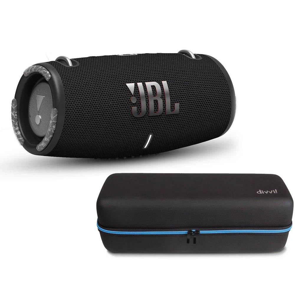 Speaker Hardshell Black Xtreme 3 w/divvi! Case Bluetooth JBL Kit Portable