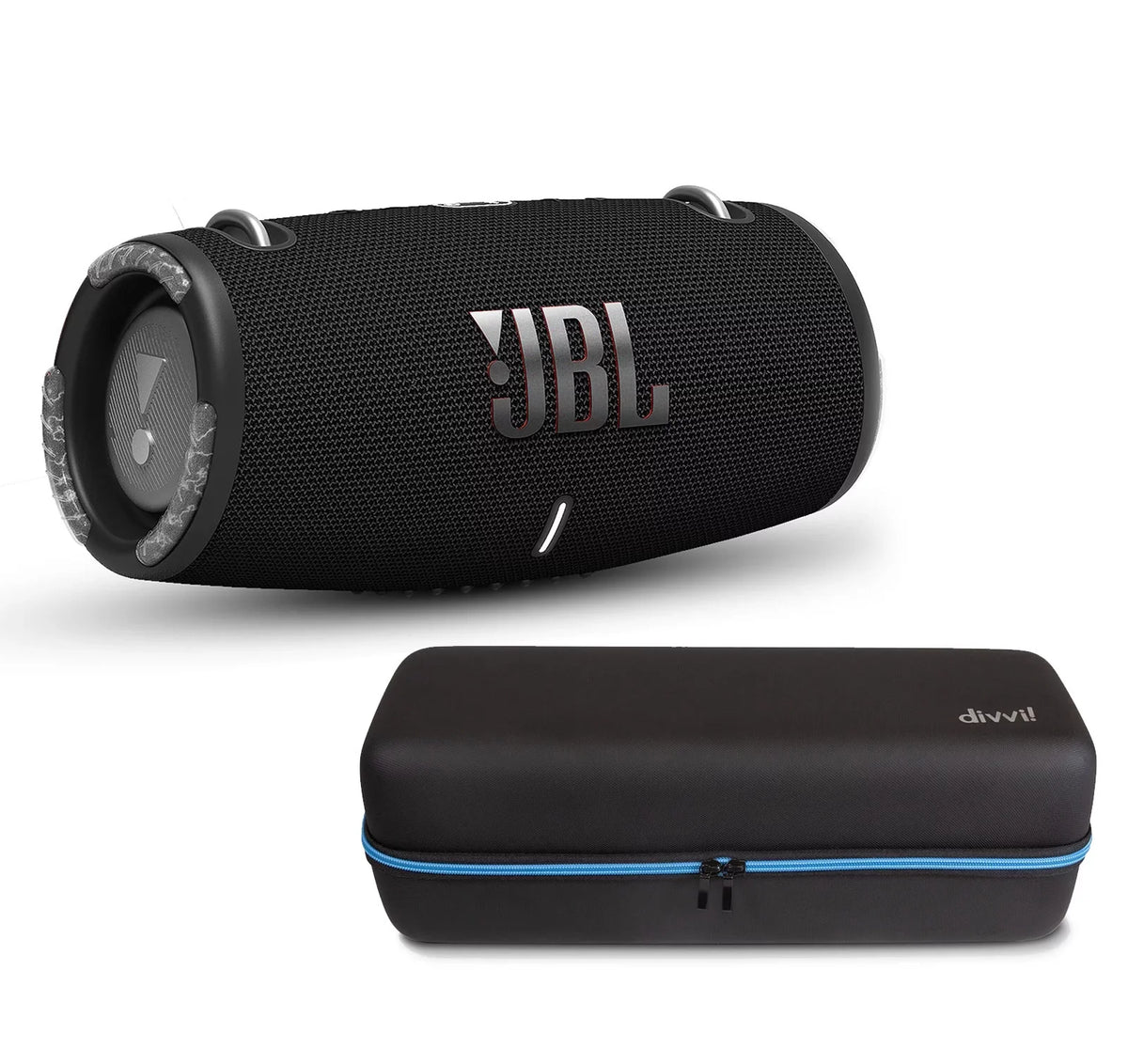 Speaker Hardshell Black Xtreme 3 w/divvi! Case Bluetooth JBL Kit Portable