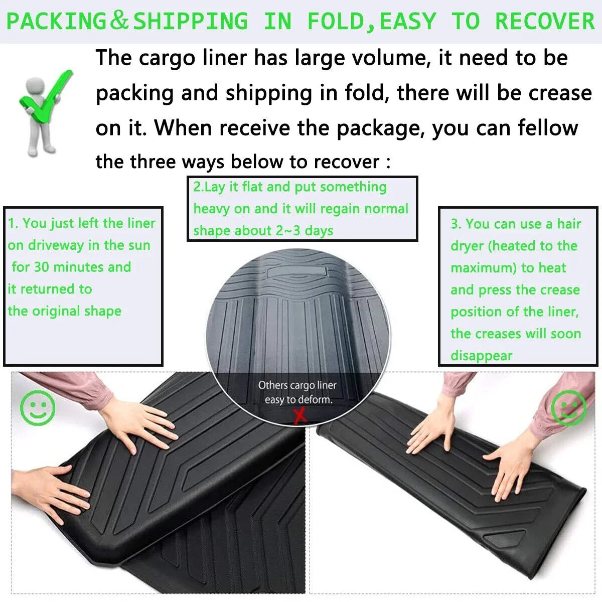 Waterproof Mats Liner for Highlander Trunk Custom 2020-2023 Mat Cargo Toyota