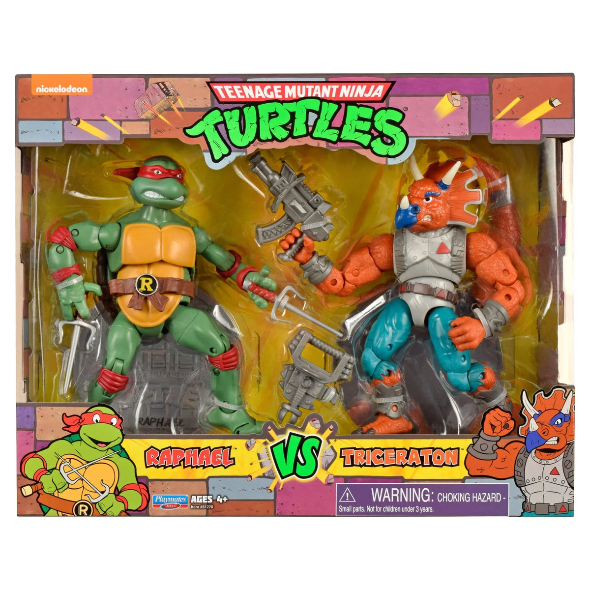 vs. Figure Teenage Tricereton Mutant Ninja Turtles Action Set Raphael