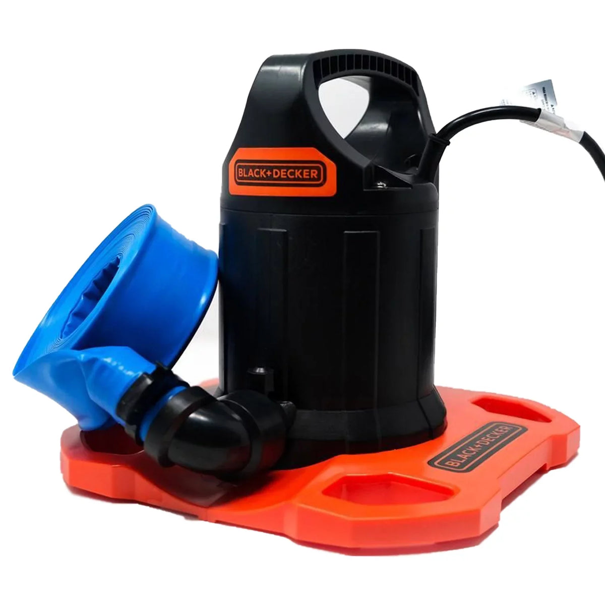Submersible 1500 GPH Black+Decker Pump Hose with Pool Automatic Discharge Cover