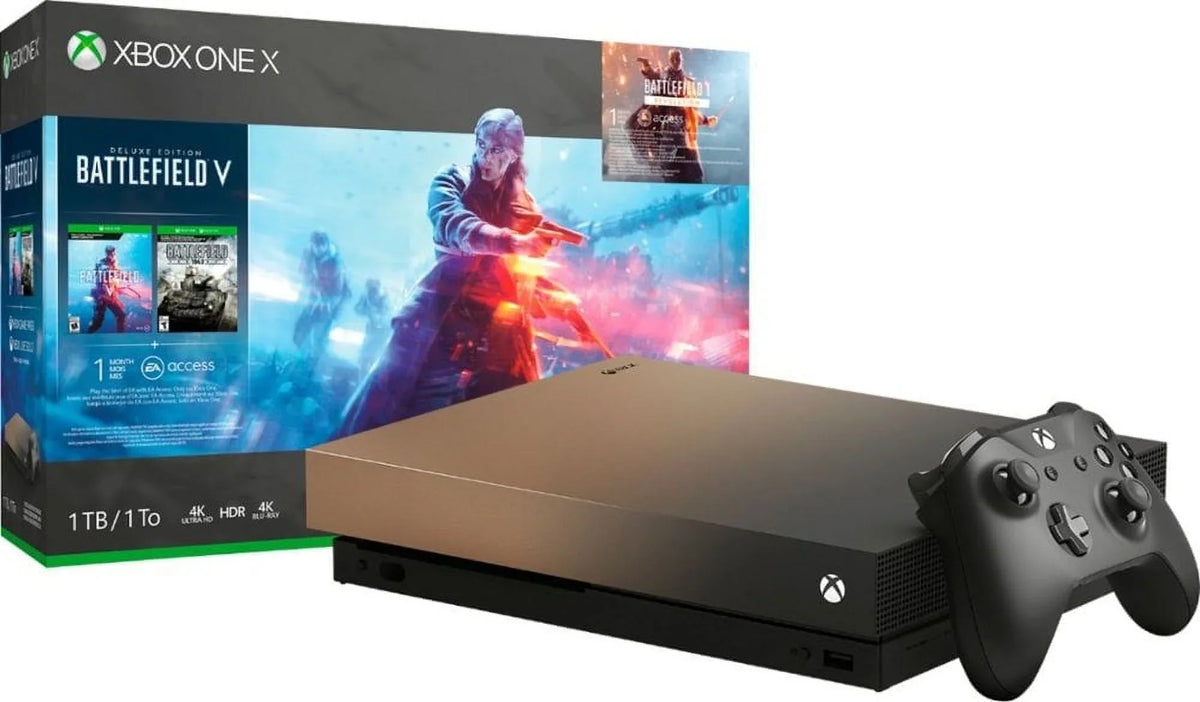 Special FMP-00023 Rush 1TB (Refurbished: Gold V Bundle Good) Edition Microsoft Battlefield X One Gold Xbox Gray Pre-Owned