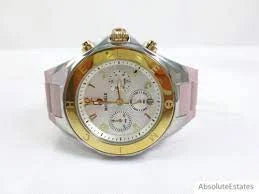 Silver Gold Michele Watch Bean Jelly Tone MWW12F000105 Two Tahitian Pink