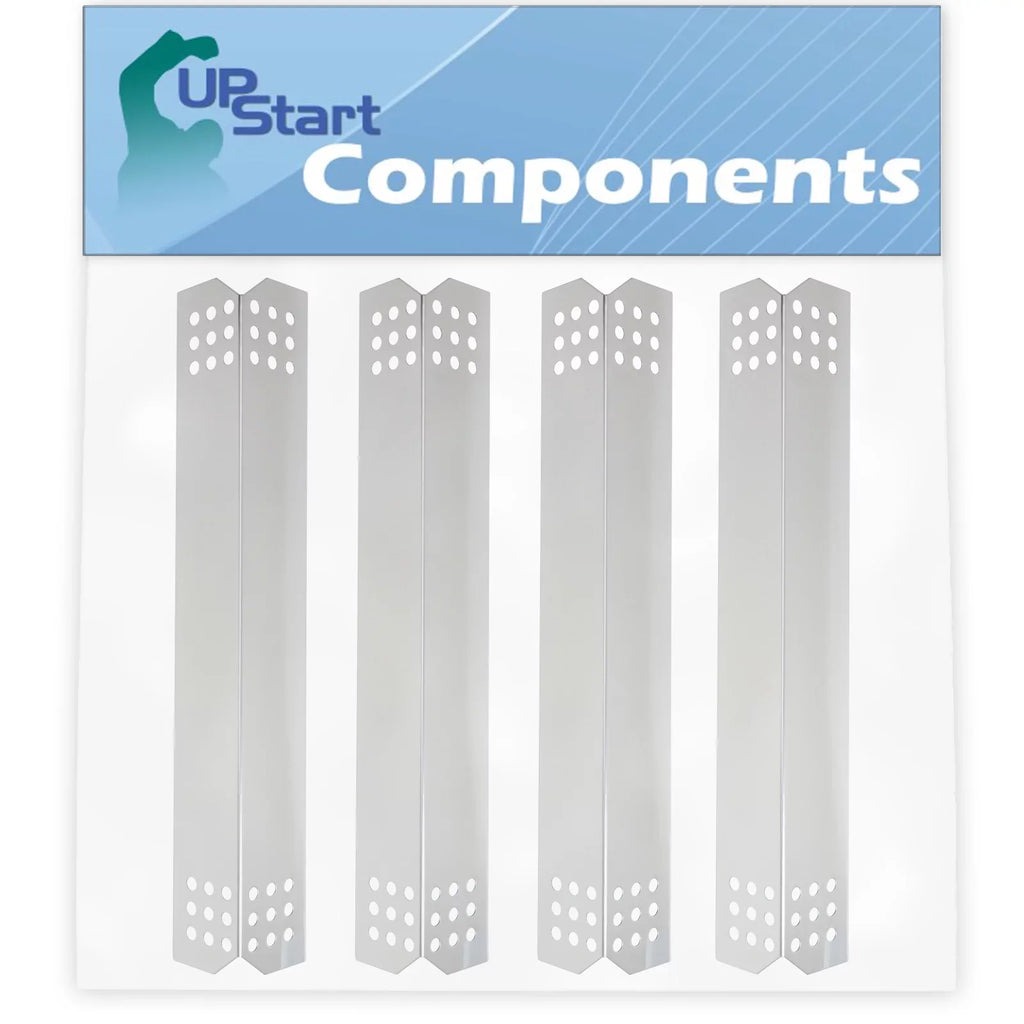 Parts Replacement Bar, Shield for Tent Vaporizer Guard, Cover 1/8" 16 Flavorizer - 720-0709B BBQ Deflector, Nex Compatible Flame Barbeque Steel Plate Tamer, Burner Heat Bar, 4-Pack Stainless Grill