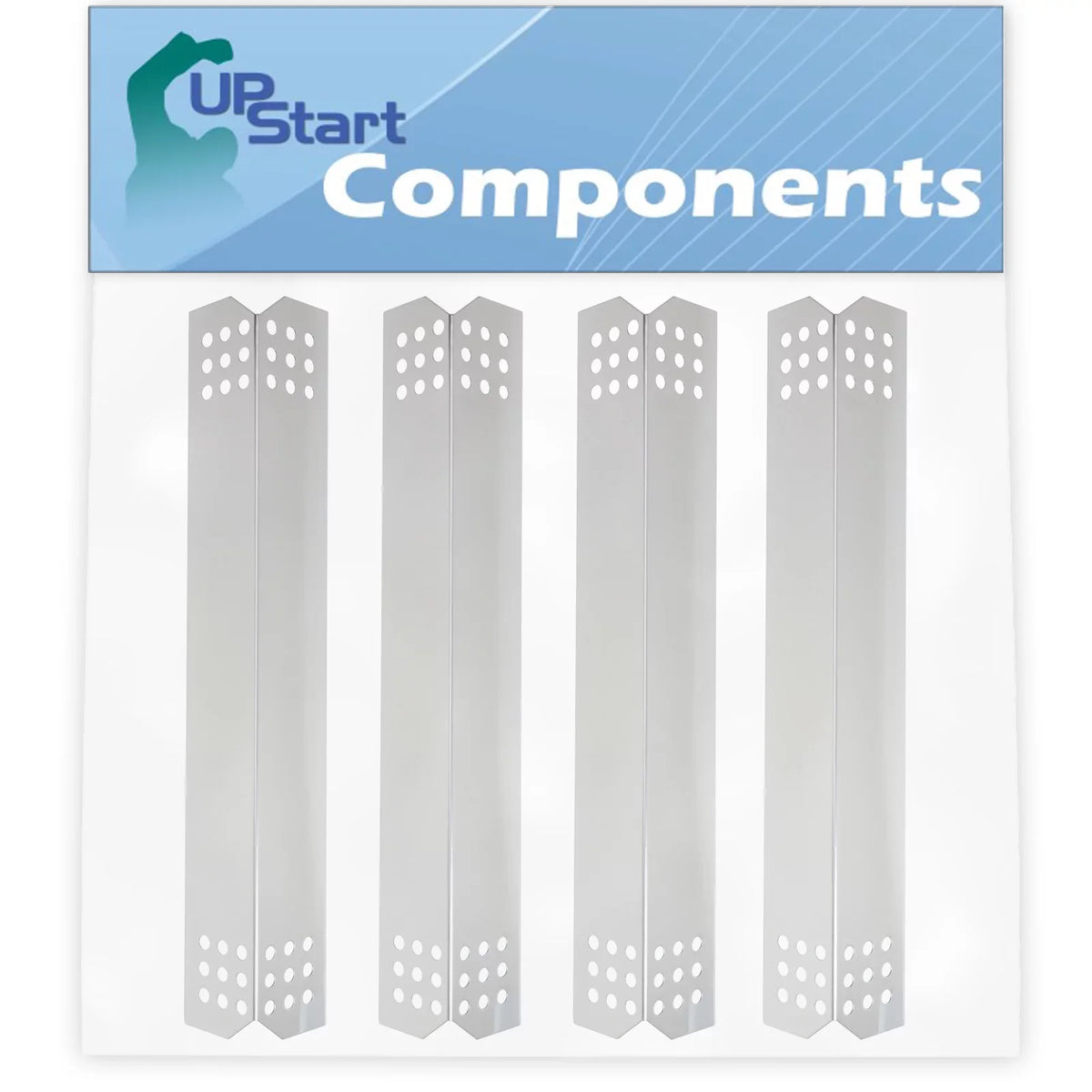 Parts Replacement Bar, Shield for Tent Vaporizer Guard, Cover 1/8" 16 Flavorizer - 720-0709B BBQ Deflector, Nex Compatible Flame Barbeque Steel Plate Tamer, Burner Heat Bar, 4-Pack Stainless Grill