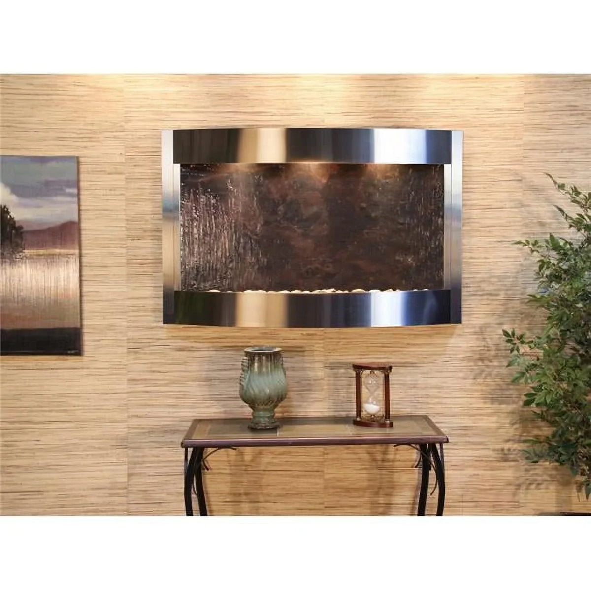 Featherstone CWA2014 Steel Waters Fountain Multicolor Adagio Calming Wall Stainless