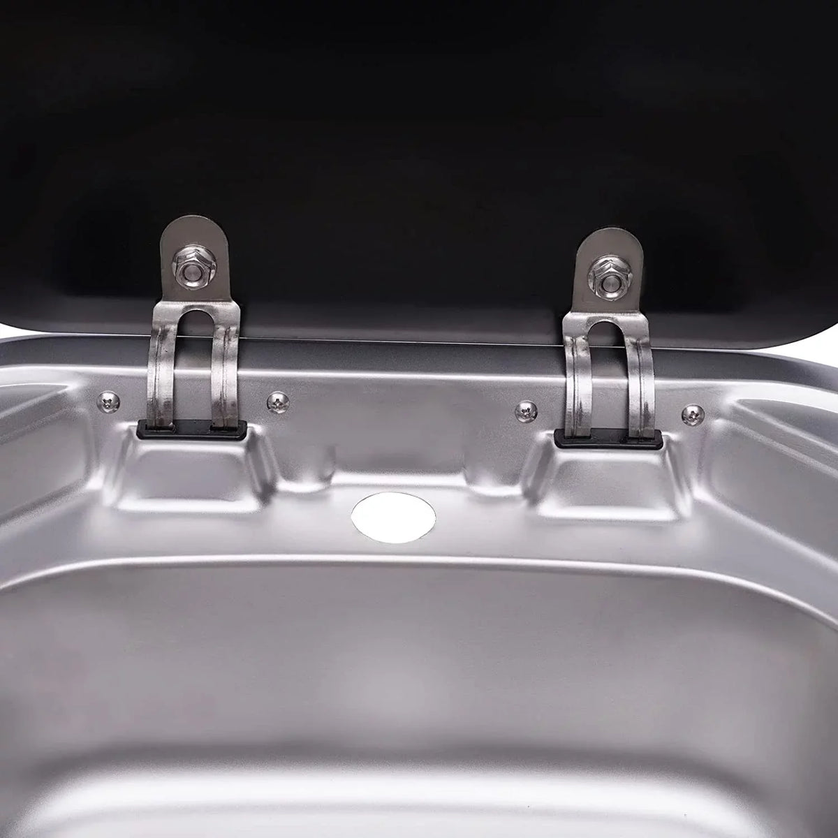 RV Kitchen Hand Lid Hand Sink Outdoor For Wash Kitchen Miumaeov Tempered RV Stainless Caravan, With Glass Basin Single Camper Sink Basin Steel Wash Bowl And Sink