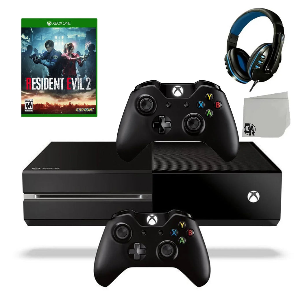 Console Like AXTION One 2 WithResident Original Evil 500GB Included New 2 Headset BOLT Game Microsoft Controller Gaming Black Xbox Bundle