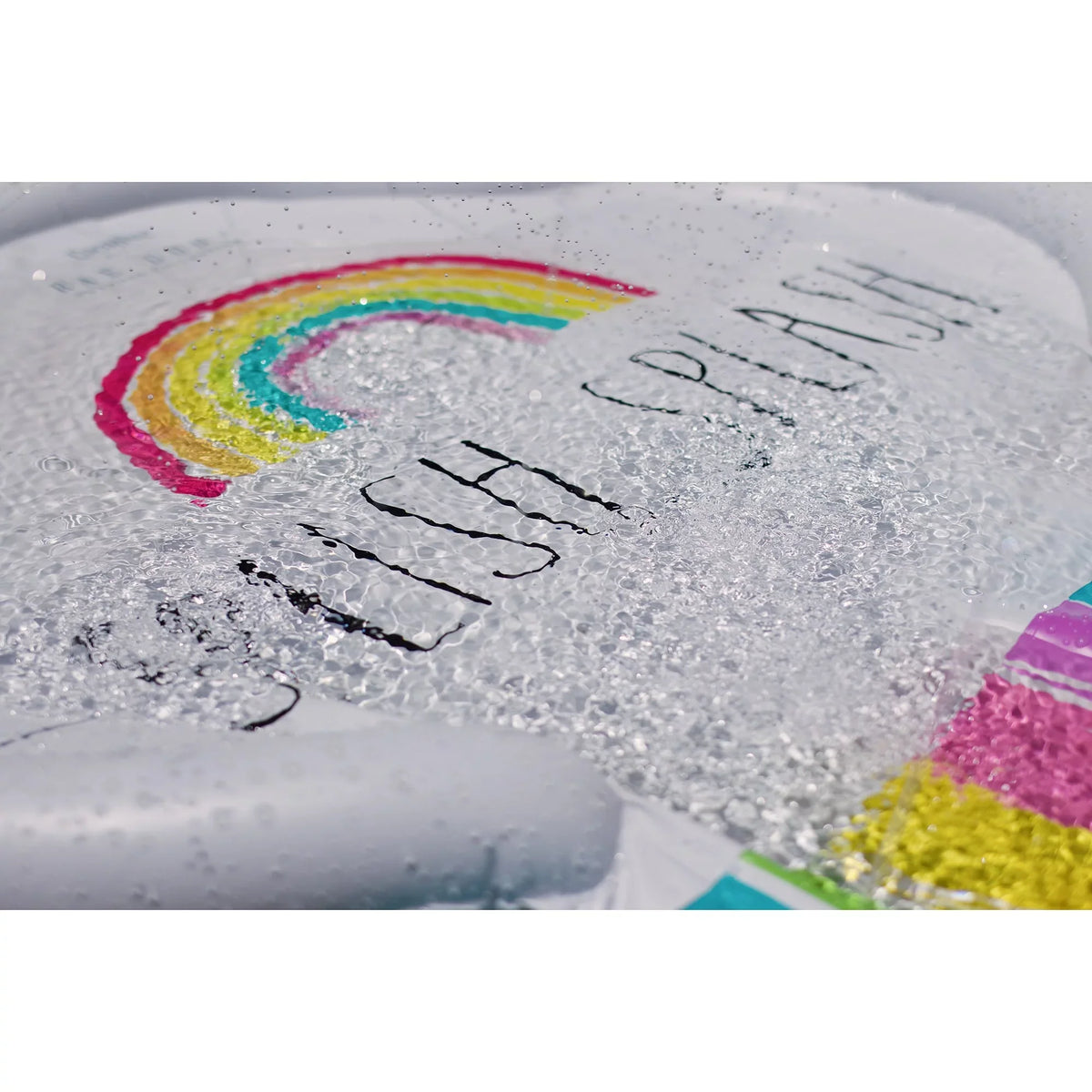 Rae Rainbow Float, CocoNut Splish Water Splash Slide 5+ Slide Mat, -16 Durable Sliding Foot Ride Sprinkler, & Dunn: Age