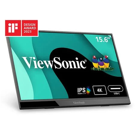 Stand UHD Powered mount VX1655-4K 4K Monitor Inch HDMI, with C, Mini IPS Built Dual Speakers, LED Way in 60W Portable and 15.6 with 2 ViewSonic USB Tripod
