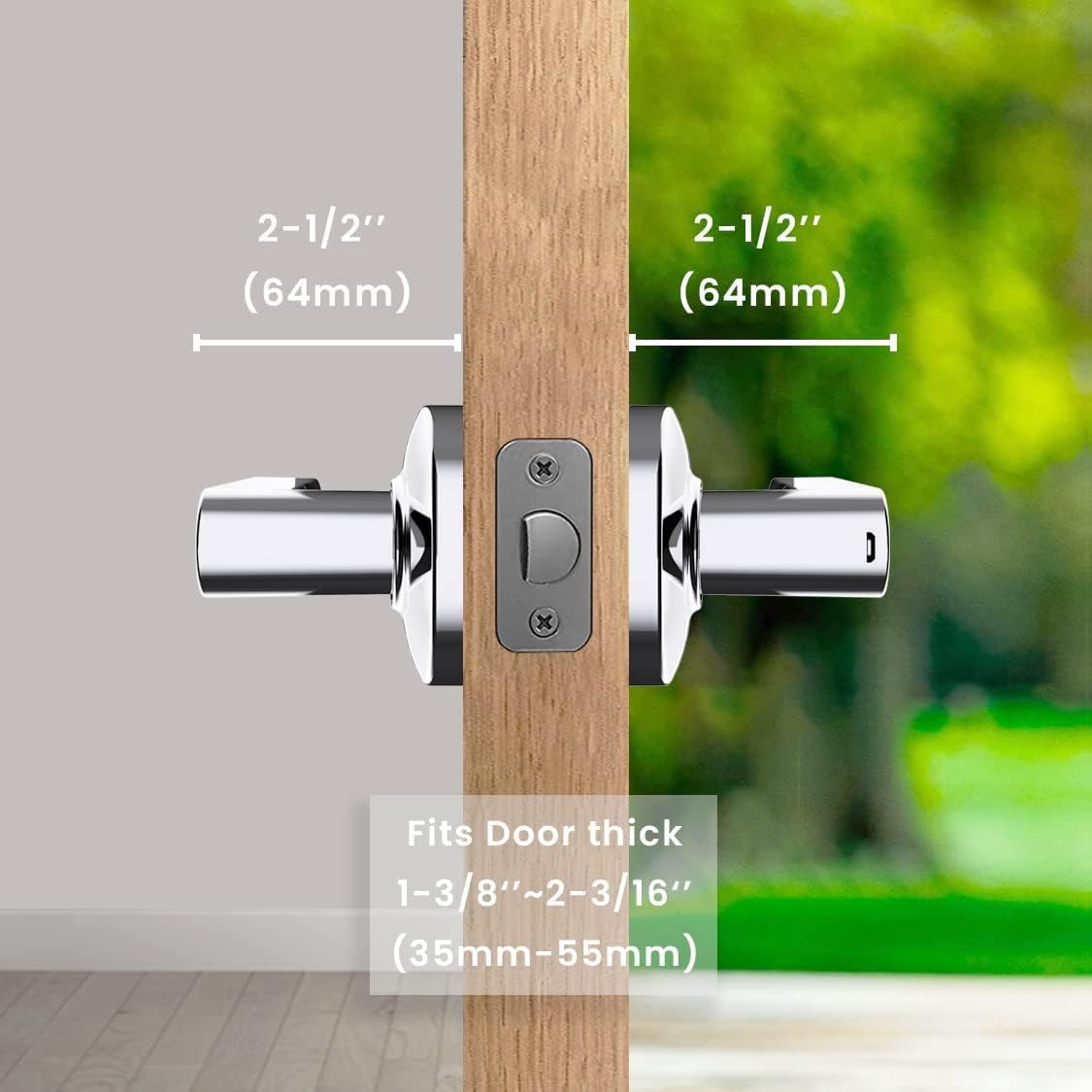 New Tuya Suited Keypads Smart Handle Install and Easy GOURE, Home [2024 Password, with Airbnb, App Fingerprint Door Door to Upgrade] Lock by Keys, Ideally Office, for Backup