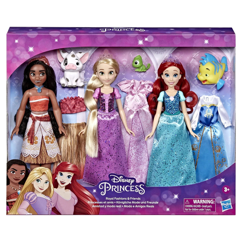Moana, Disney Royal Ariel, 4+ Fashions and Friends and Rapunzel, Princess inch Doll, 12 Ages Fashion