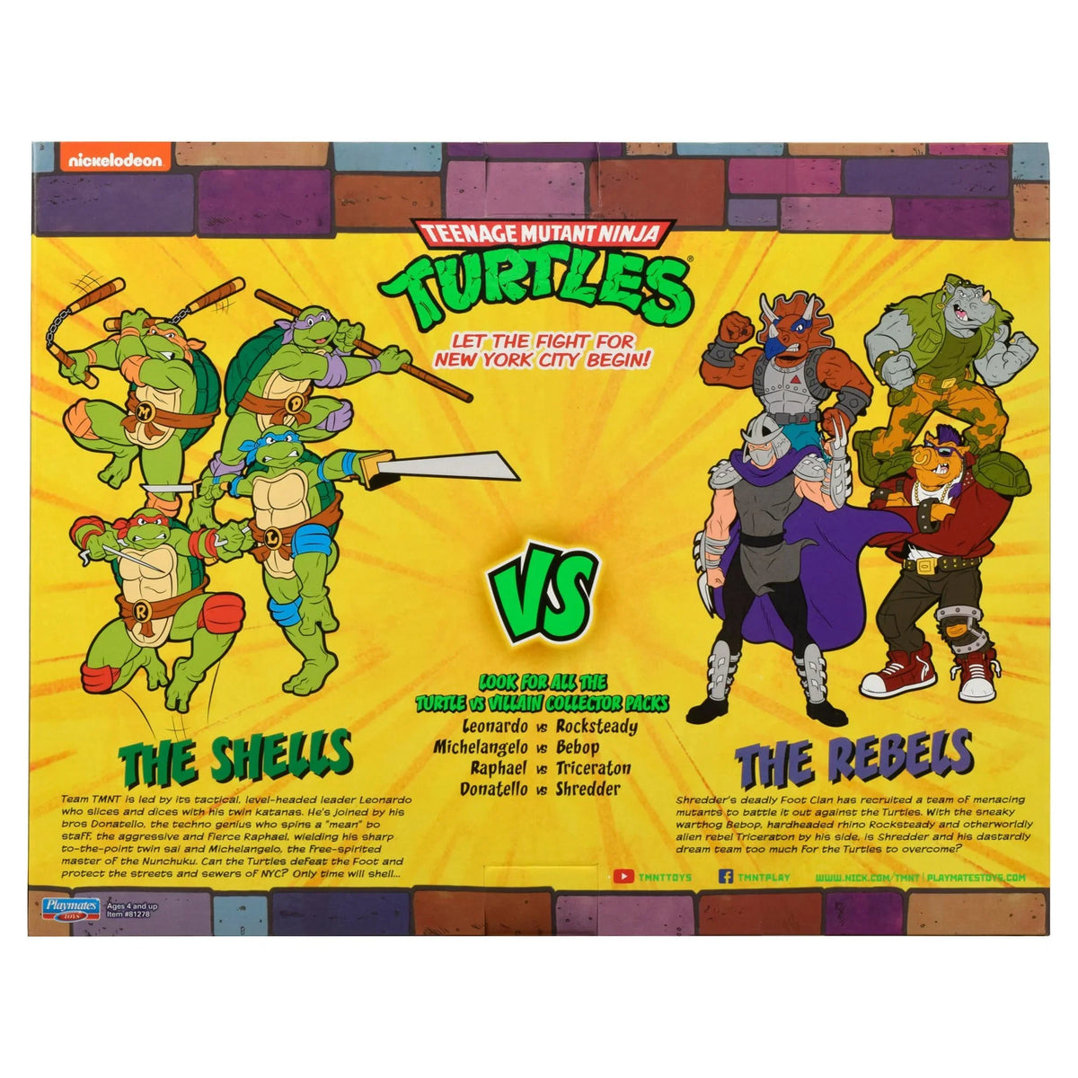 vs. Figure Teenage Tricereton Mutant Ninja Turtles Action Set Raphael