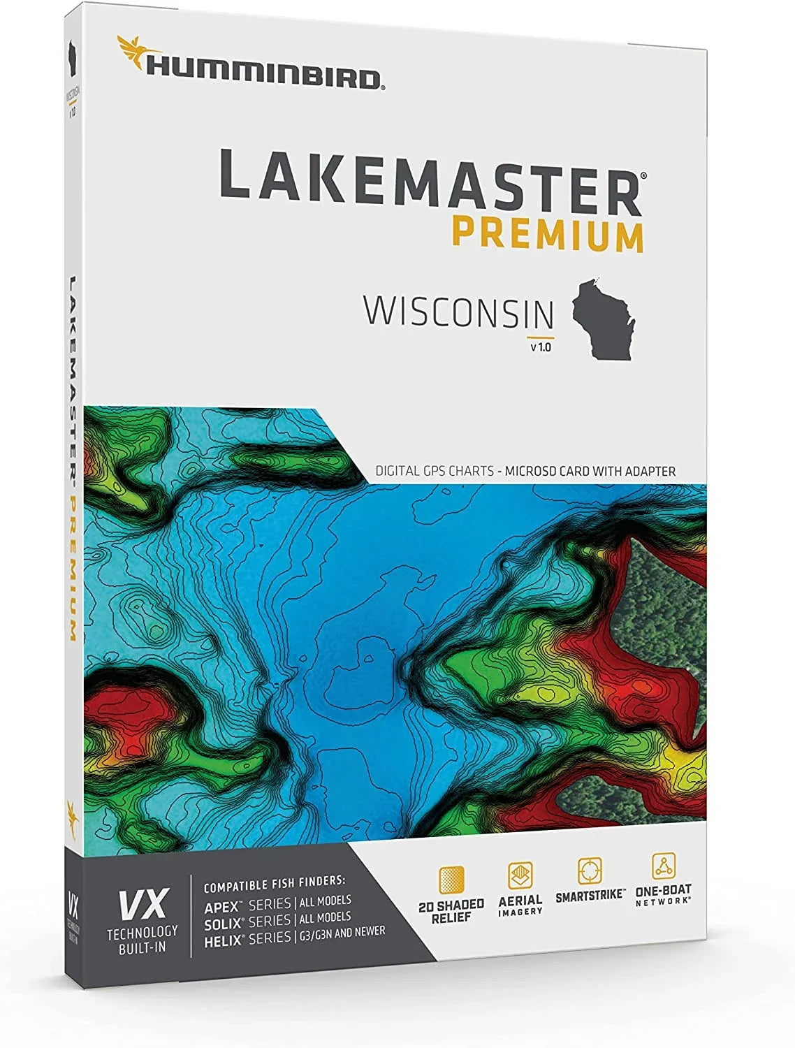 VX Premium V1 Technology Winconsin Network Boat LakeMaster Humminbird One