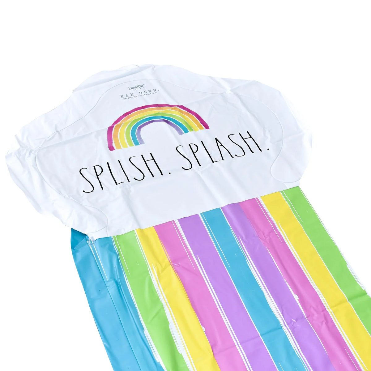 Rae Rainbow Float, CocoNut Splish Water Splash Slide 5+ Slide Mat, -16 Durable Sliding Foot Ride Sprinkler, & Dunn: Age