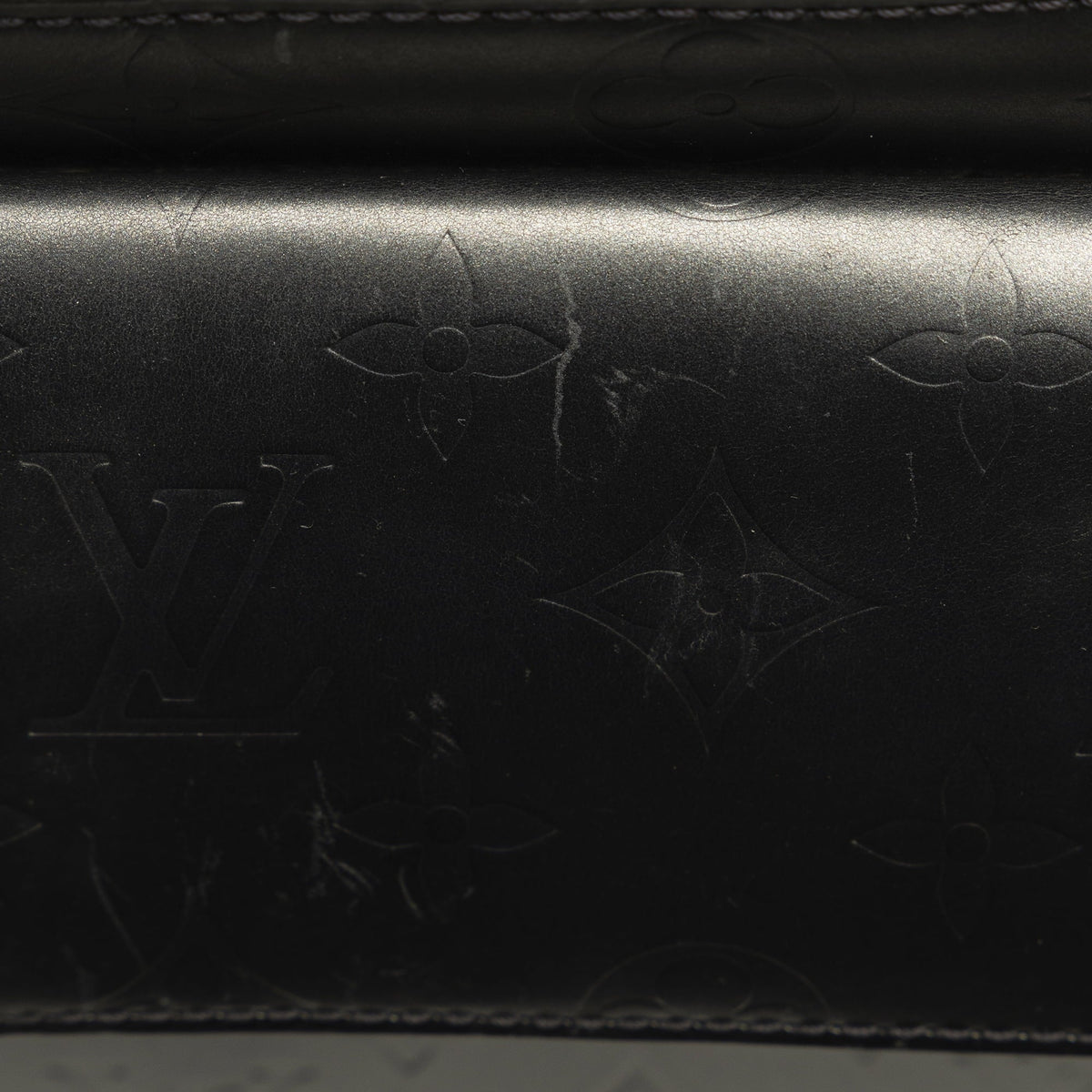 Leather Calf Shoulder (Good) Vuitton Bag Authenticated Monogram Gray Alston Pre-Owned Mat Louis Unisex