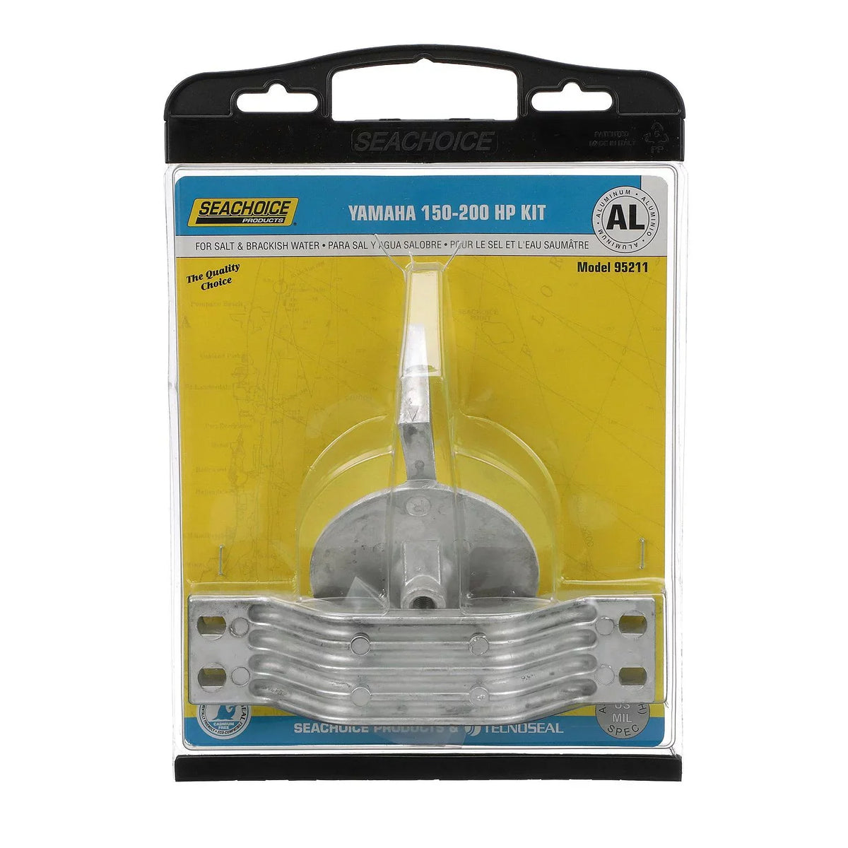 Environmentally Yamaha Friendly Kit, Seachoice Aluminum, 150-200hp, Cadmium-Free, Anode