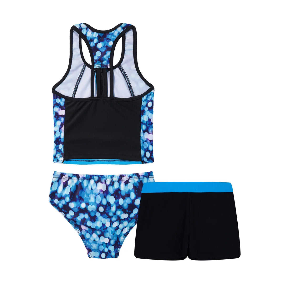 Swimwear,Sizes Pieces Blue Set Tankini Girls Hawaii Summer Bathing Floral 3 Swimsuit INHZOY Suit 4-16 Beach 8