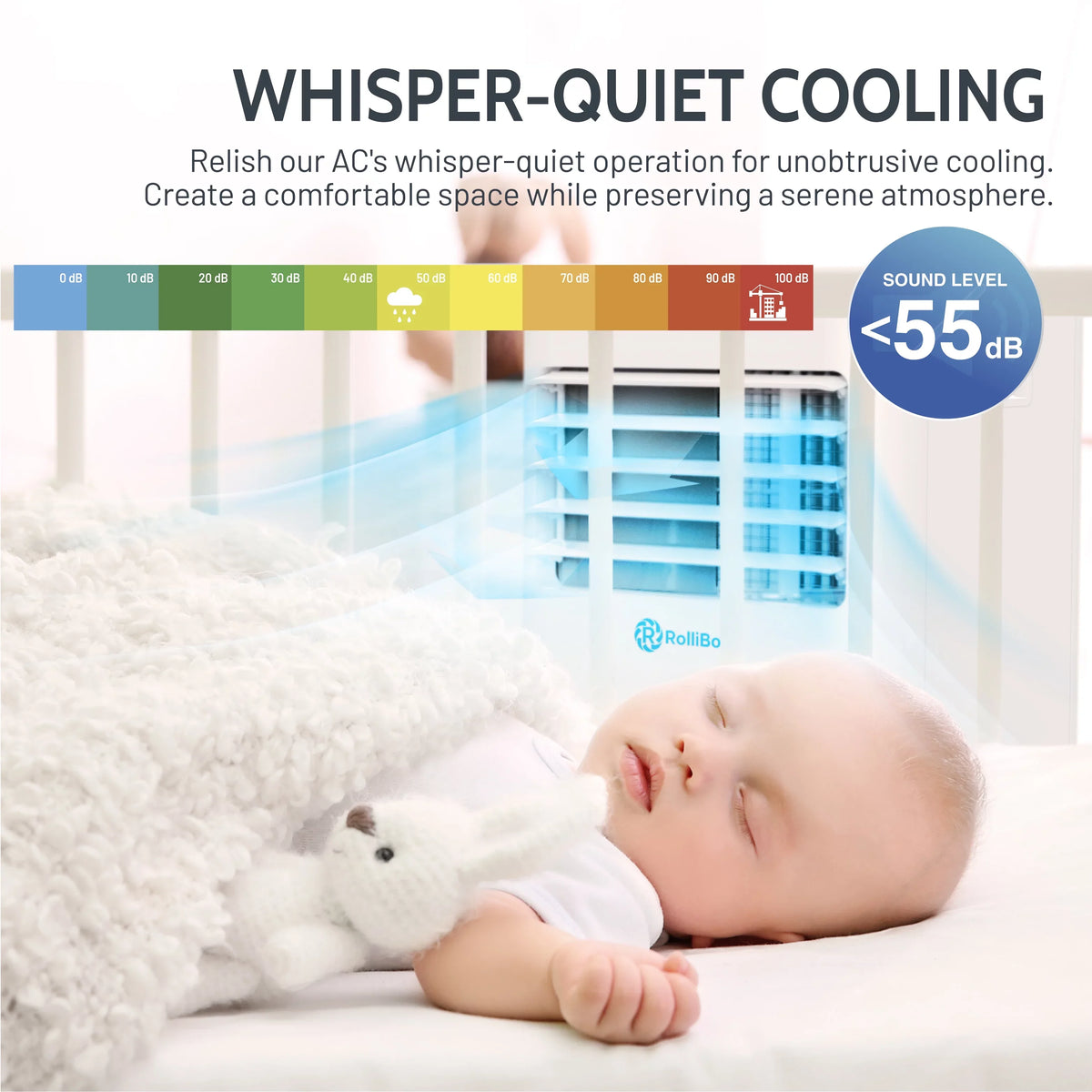 ft AC up Dehumidifier BTU Quiet 450 & Conditioner Covers & Enabled 10,000 Wi-Fi Air Rollicool to Sq Alexa Rooms Portable Portable