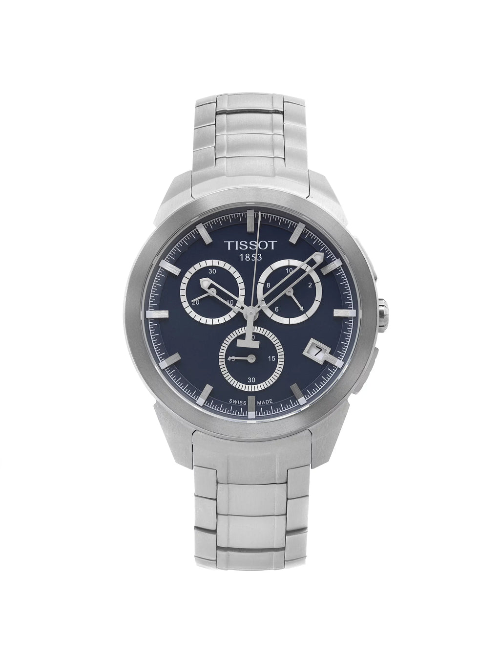 Quartz Tissot Dial T069.417.44.041.00 Mens Watch Titanium T-Sport 43mm Blue