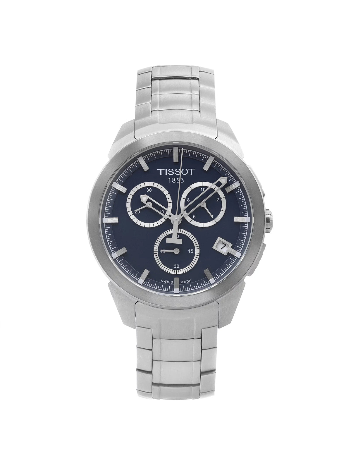Quartz Tissot Dial T069.417.44.041.00 Mens Watch Titanium T-Sport 43mm Blue