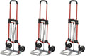 Pack) Cart W/Telescoping (3 Handle, Luggage Folding Silver/Black Steel Personal 160Lb Truck Hand Capacity MCI