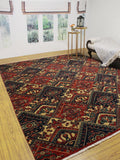 9'10" Aria Rug, x Reggie Red/Blue 7'11"