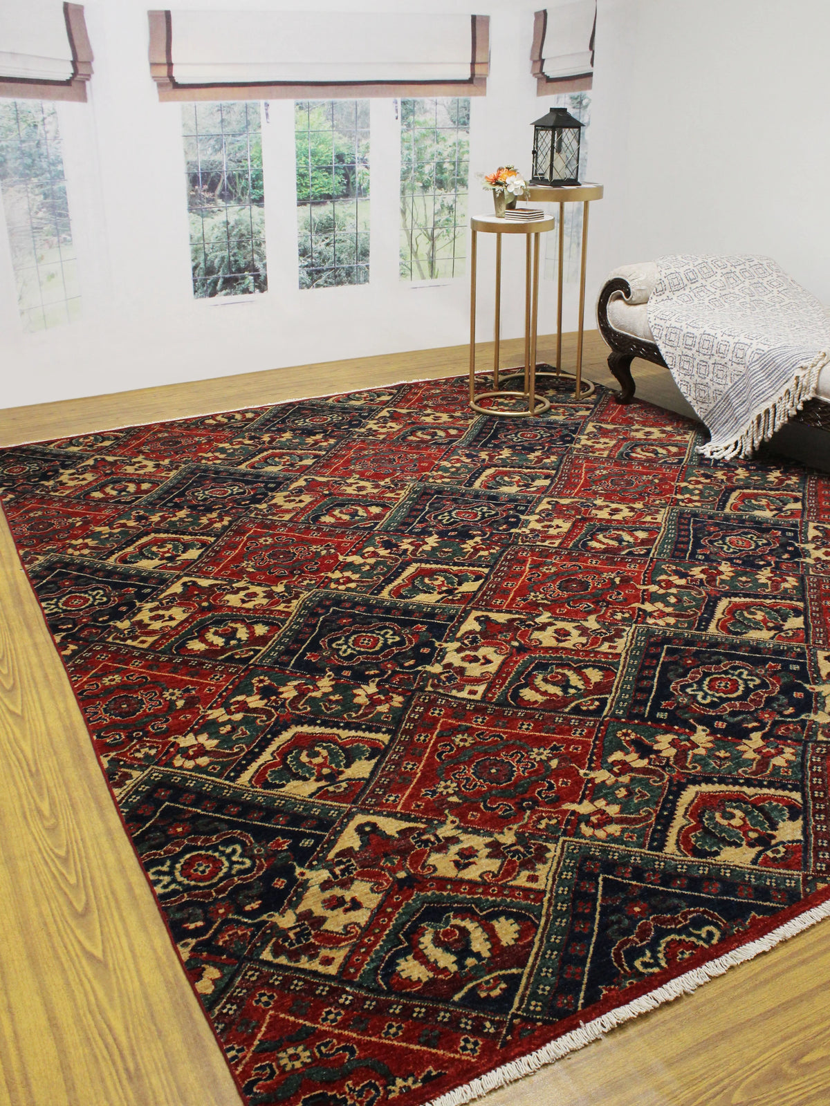 9'10" Aria Rug, x Reggie Red/Blue 7'11"