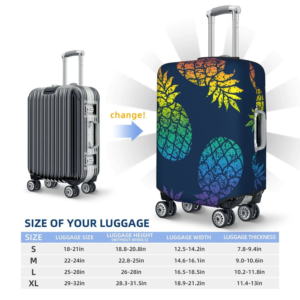 Fruit Bright Retro 18-32inch For Protector Abstract Cover Ocsxa Luggage Print Pineapple Suitcase Travel Dust-Proof Cover