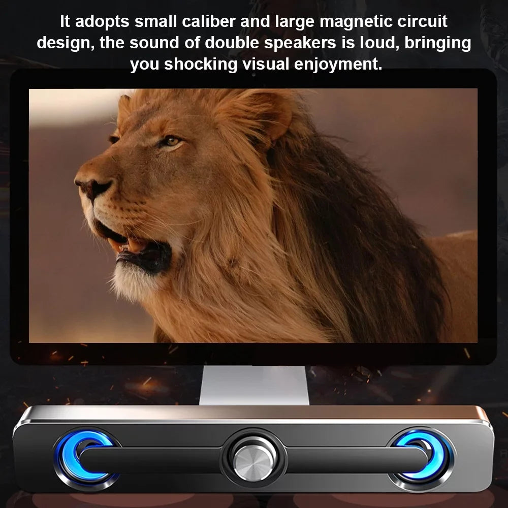 Box Phone USB Surround for Bar Speaker Tablet Sound Speaker Bass MP3 V-111 MP4 Subwoofer Stereo PC Wired Computer Powerful Laptop